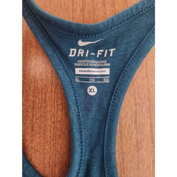 Nike green XL Dri Fit raserback tank - Picture 2 of 4